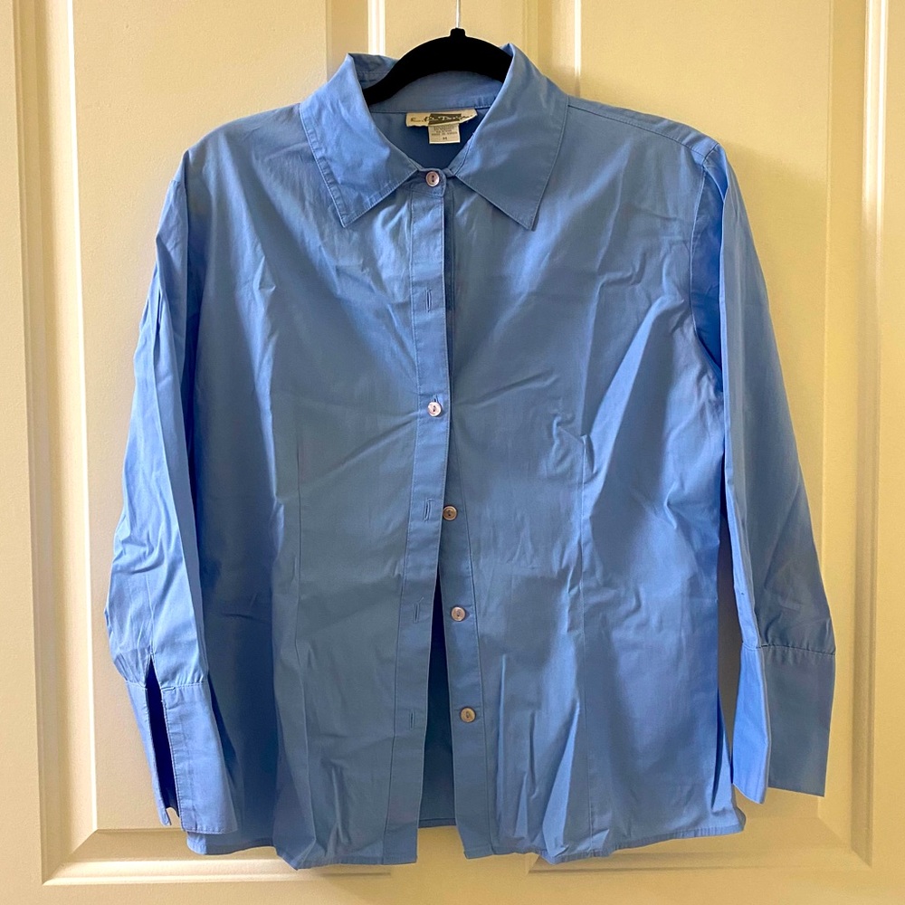 Blue button down shirt